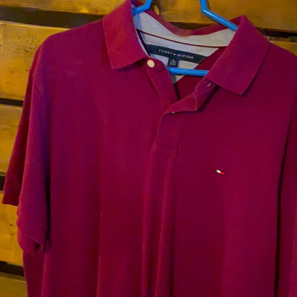 Tommy Hilfiger, polo, Dark Wine , XL